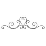 Grande Forge stalen sierornament - 800 x 225 mm - Serie K80-