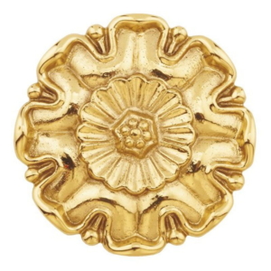 Grande Forge Messing-Zierornament – Rosette – Serie RL9-